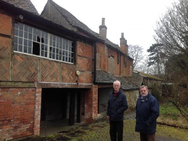 Trowbridge councillors Glyn Bridges and Graham Payne not happy at the state of Courtfield House.