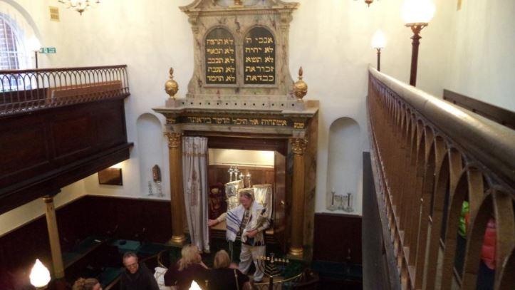 The inside of Exeter Synagogue 