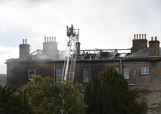 The B listed club house has been extensively damaged