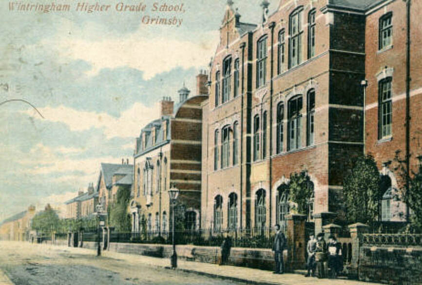 A 1920s postcard showing the three buildings in their glory days.
