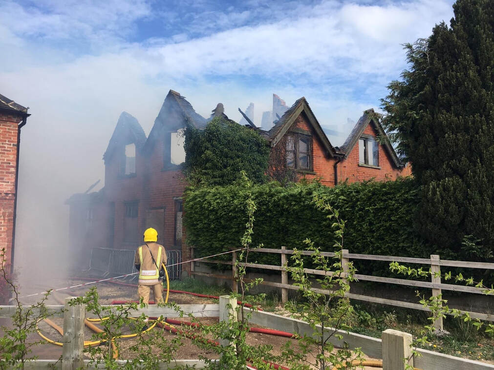 The fire in Needwood (Image: Staffordshire Fire and Rescue Service)