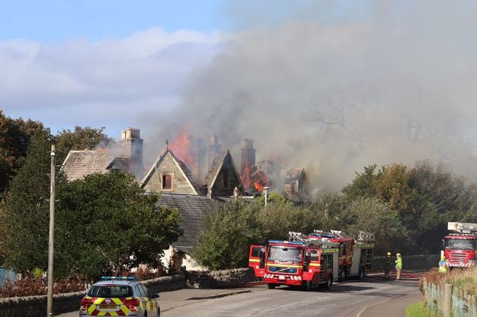 The fire started on Tuesday afternoon at the empty Park House