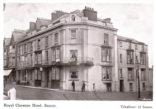 The Royal Clarence Hotel in 1908.