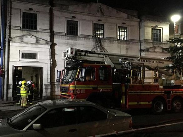Six fire engines raced to the scene at 9pm after the initial crews arrived to learn that people were inside