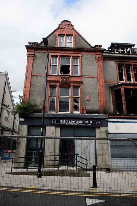  The building is home to four empty shop units but the end two were worst affected (Image: Mark Lewis) 