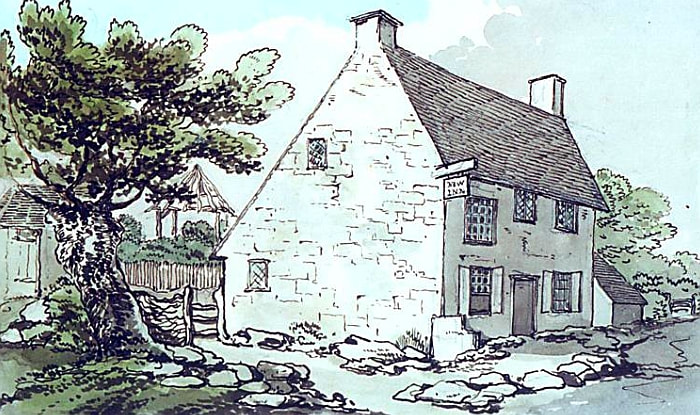 A Painting of the New Inn by Thomas Rowlandson c. 1790