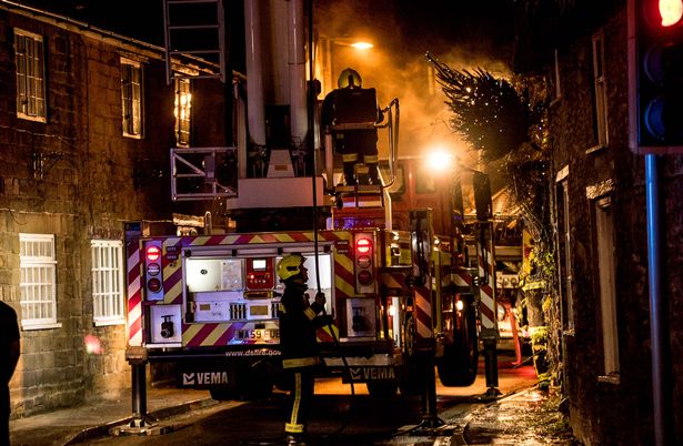 Three fire engines arrived to extinguish the fire on Tuesday evening (December 4)