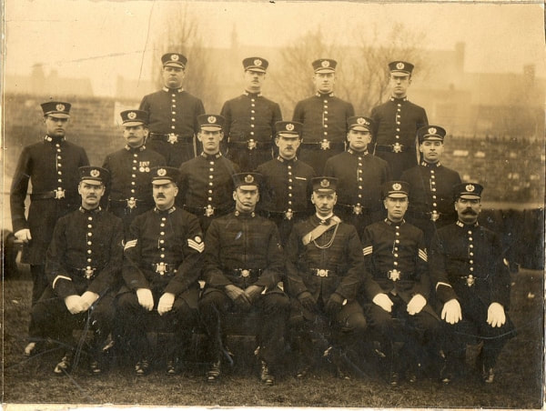 A group of Staffordshire Police officers about 1910