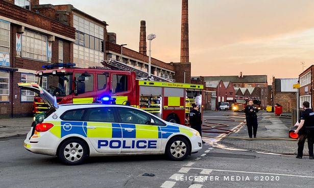 Police road block on Temple Road this morning (Image: Craig Thorpe/Leicester Media Online)