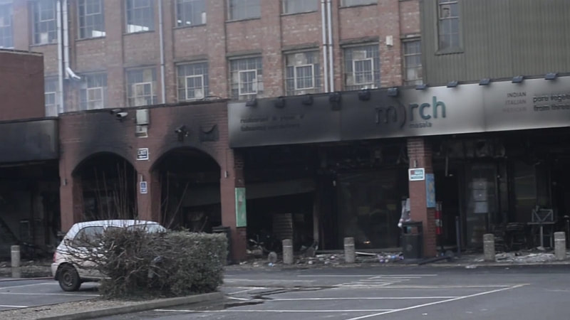 The Mirch Masala restaurant has been significantly damaged