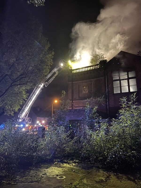 The derelict building fire in Bilston. (Photos: Wayne Little)