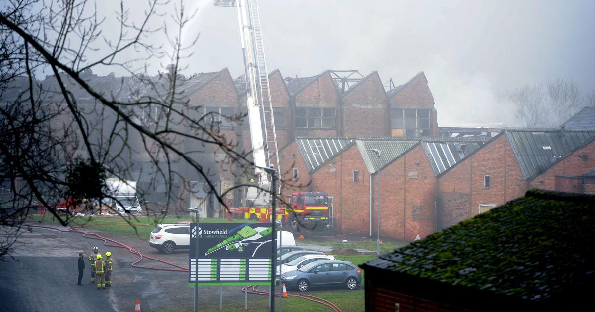 Scene of the fire at Lydbrook Cable Works,  (Image: Paul Nicholls)