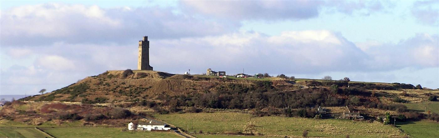 Castle Hill and the Victoria Tower viewed from Farnley Tyas (Photo: Richard Harvey)