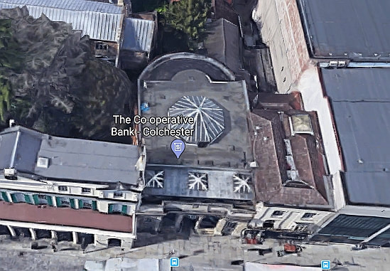 The glass dome on the roof was saved (Credit: Google)