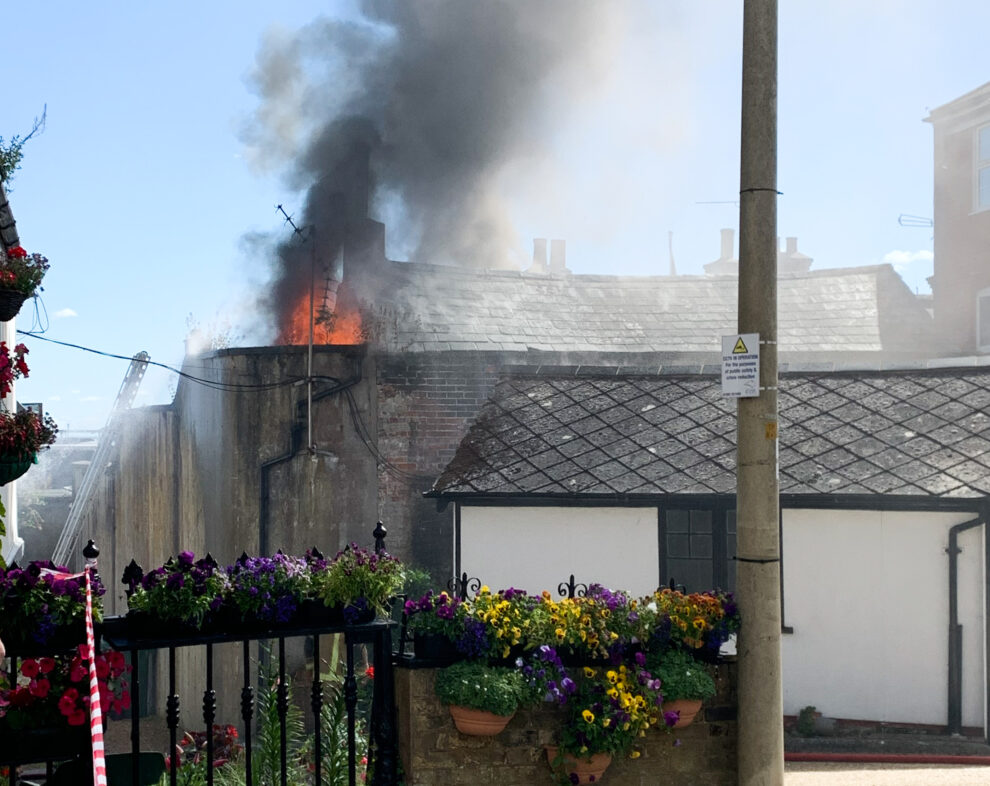 Over 25 firefighters were involved in tackling the blaze