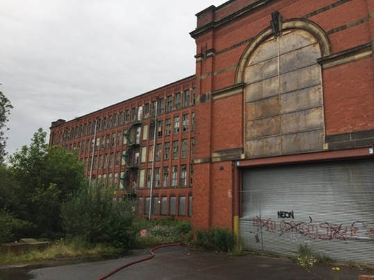 Warwick Mill, Middleton still lies in a derelict condition
