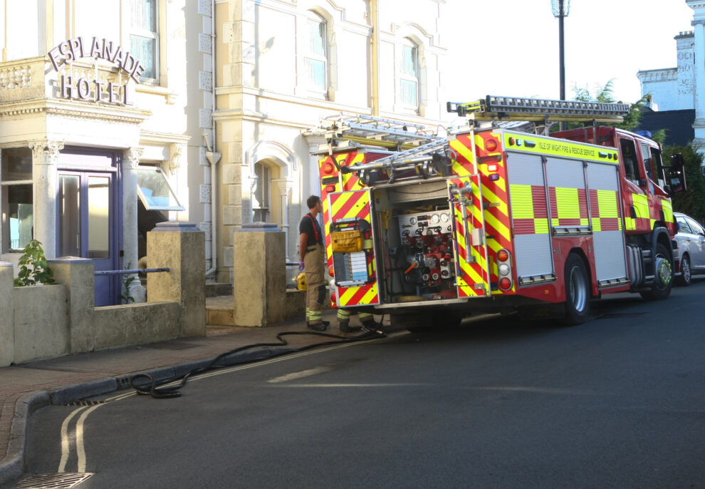 Firefighters have been called to a disused hotel 