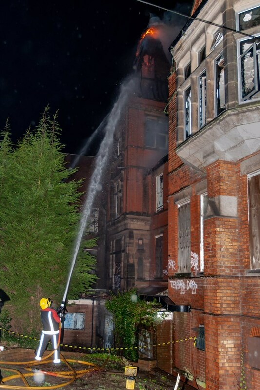Around 23 firefighters fought the blaze at the site in Compton Road