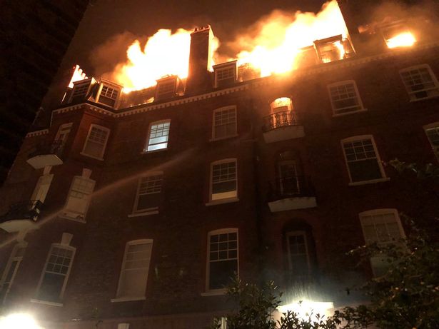 Firefighters took around four hours to get the blaze under control, as officials said it was difficult to access such an old building