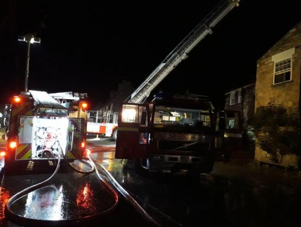 Fire crews at The Forresters Arms. (Picture: Station manager Andy Creasey)