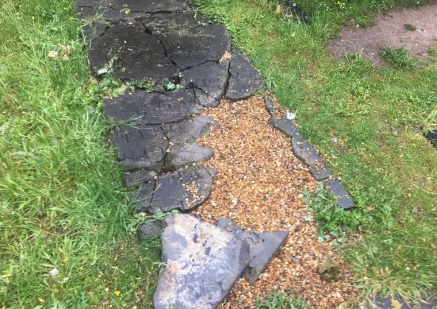 Parts of a gravestone were removed from the grounds. (Picture: Hopton Parish Council).