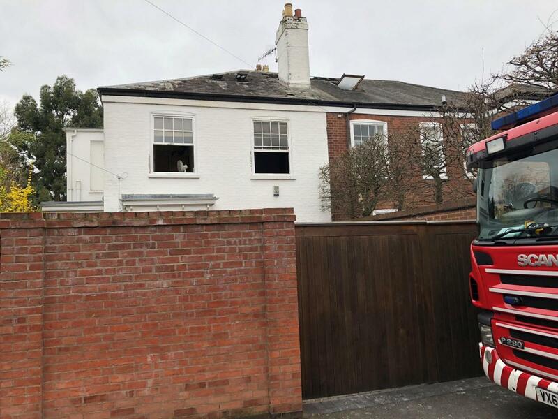 A fire broke out at a semi-detached home that once belonged to John Wheeley Lea