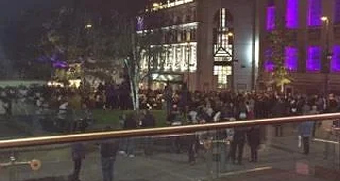 Hundreds of theatre goers were evacuated from Sheffield's Lyceum last night after what could have been an 'electrical fire'