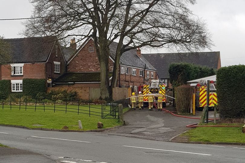Cheshire Fire and Rescue Service at the scene of the kitchen fire.