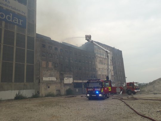 The cause of the fire is not yet known (Picture: LFB)