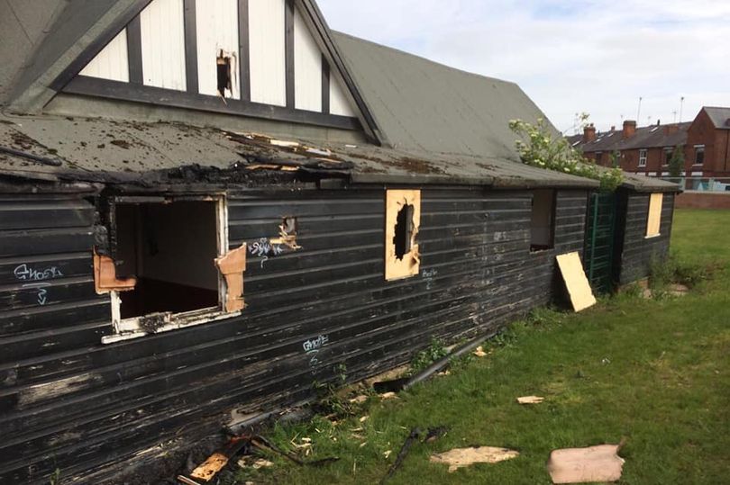 Parker's Piece cricket pavilion has been destroyed in a fire (Image: Derby City Parks)