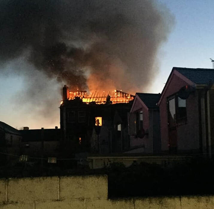  Pictures show how quickly and devastatingly the fire has torn through the building (Image: Katy Louise Jones) 