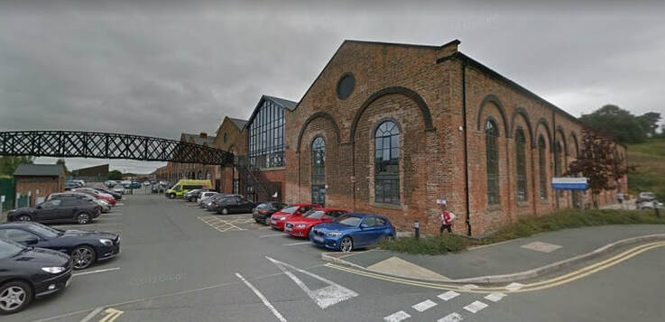 The former Cambrian Railway Works in Oswestry