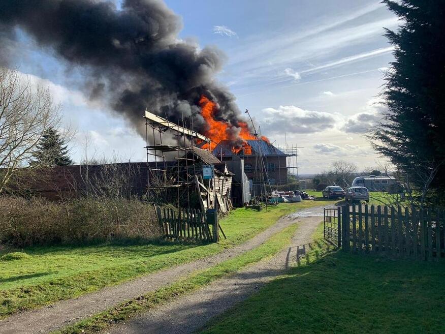 House fire in Castlemorton (Credit: John Hayes)