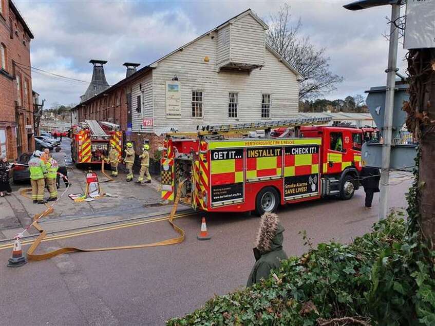  Fire appliances at Millar's 3 in Southmill Road (Picture: Will Jamieson)