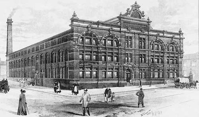 The brand new building in 1891