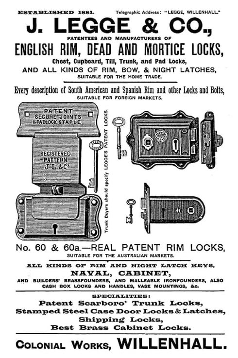 An 1896 advertisement