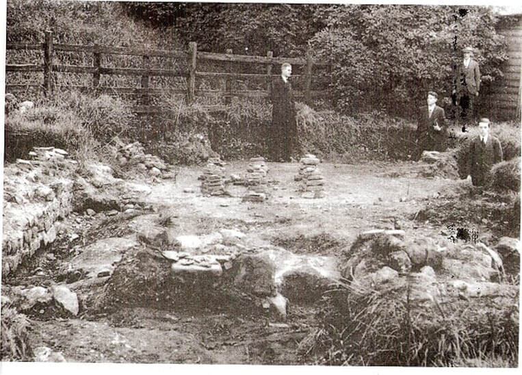 The Roman Hypocaust at Parker's Piece in 1924