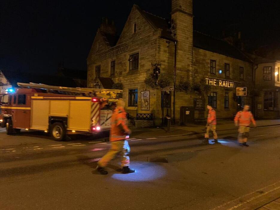 Fire crews from Ramsbottom, Bury and Rawtenstall responded to the blaze at The Railway pub