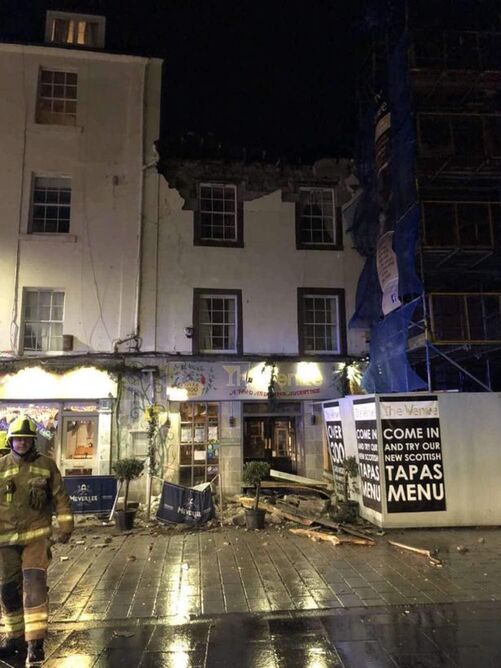Structural damage was caused to the building by Storm Ciara in February.
