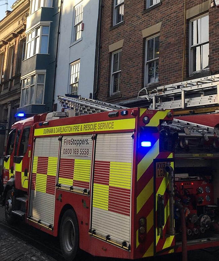 Firefighters have praised workers at Waterstones in Durham for their quick response to a fire Picture: CDDFRS