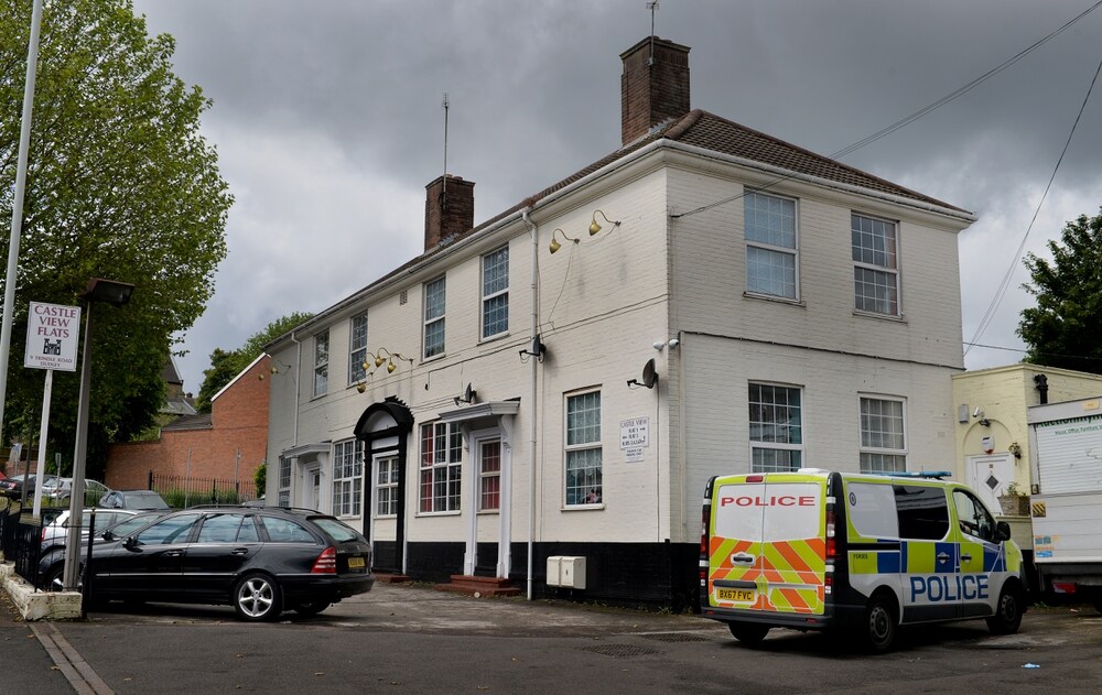 The fire broke out at a pub which is now flats
