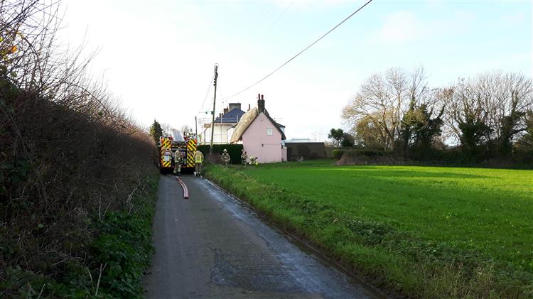 The fire was contained to the ground floor at the cottage in Church Lane, Ripple