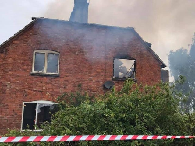 Southam and Rugby fire crews were called out to a fire at a derelict building. (Photo: Southam Fire Station)