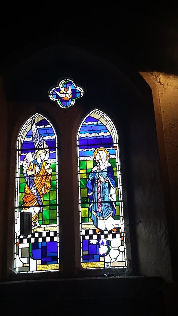  There has been damage to the stained glass windows (Image: Circus eruption) 