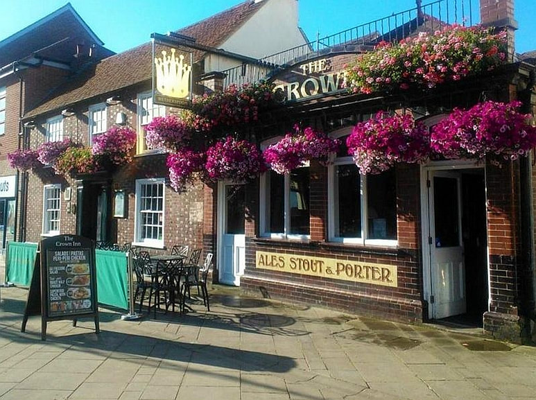 The fire was in the cellar of The Crown pub in Fareham