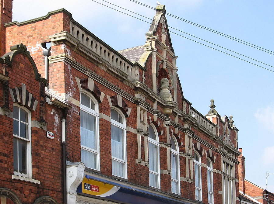 The Lincoln Co-operative Society store was designed by William Mortimer