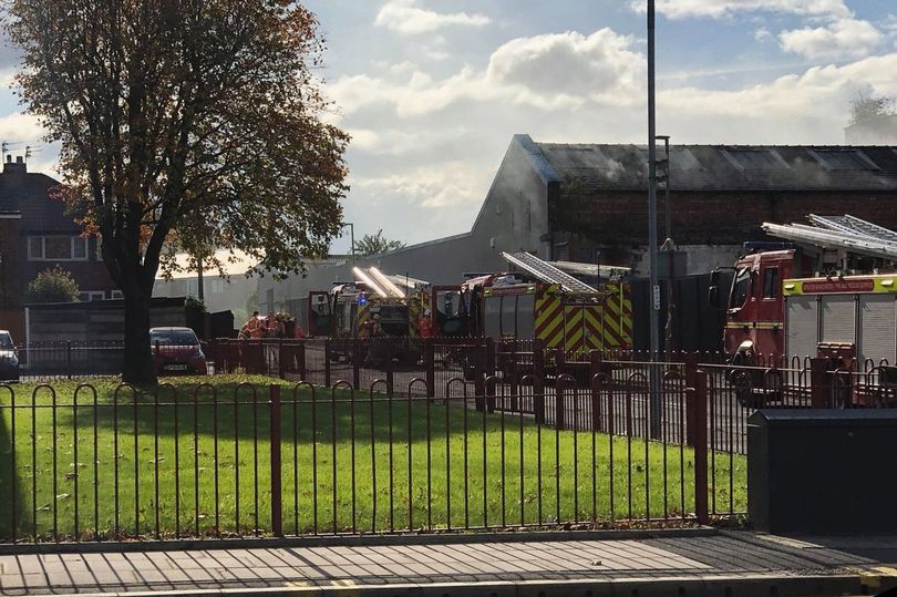 Fire crews at the scene on Thursday afternoon (Image: Mark Taylor)