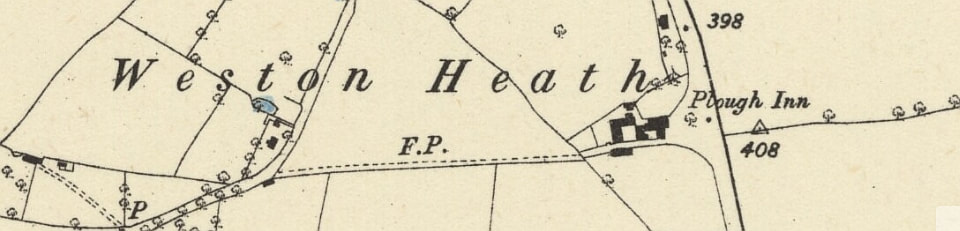 The Plough Inn (Countess's Arms) appears on the 1884 OS Map that was surveyed in 1880.