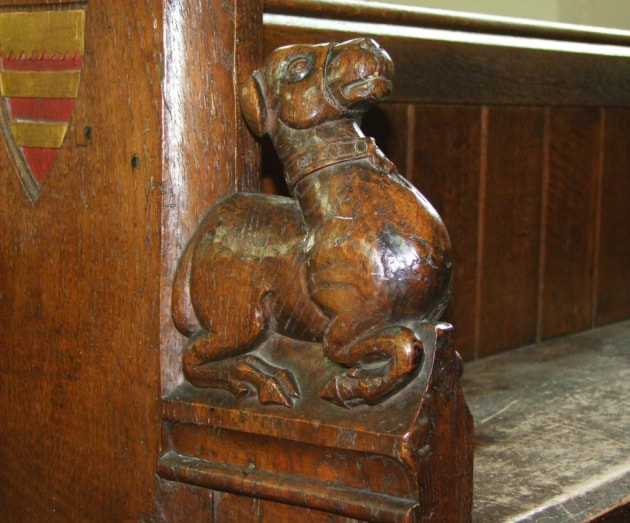 One of the wooden figures carved by James Rattee in 1853. (Picture: Simon Knott)